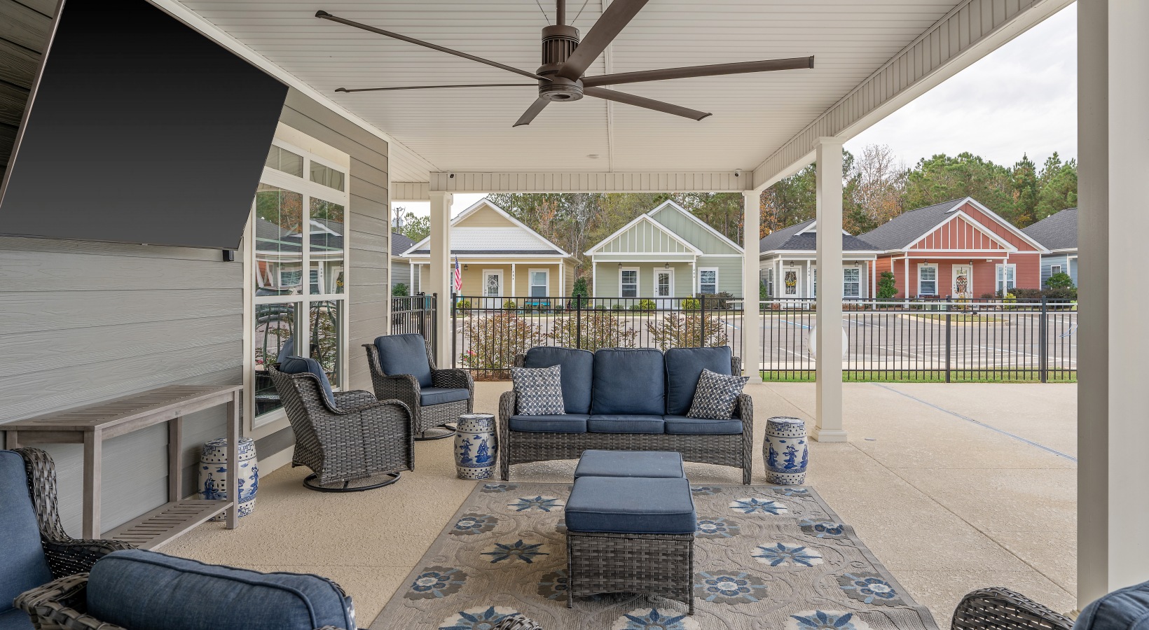 Outdoor Lounge Area at Cottages Dothan in Dothan, AL